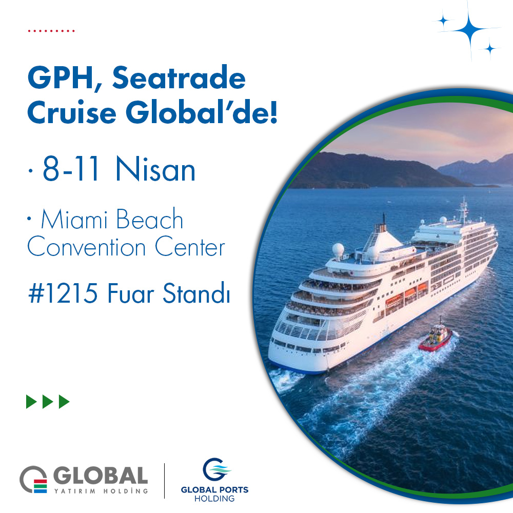 Bağlı kuruluşumuz Global Ports Holding, kruvaziyer sektörünün en büyük etkinliği olan Seatrade Cruise Global'e katılacak. 8-11 Nisan tarihleri arasında Global Ports Holding'in 1215 numaralı standını ziyaret ederek, 17 ülkede bulunan 30 limanıyla ilgili bilgi alabilirsiniz.