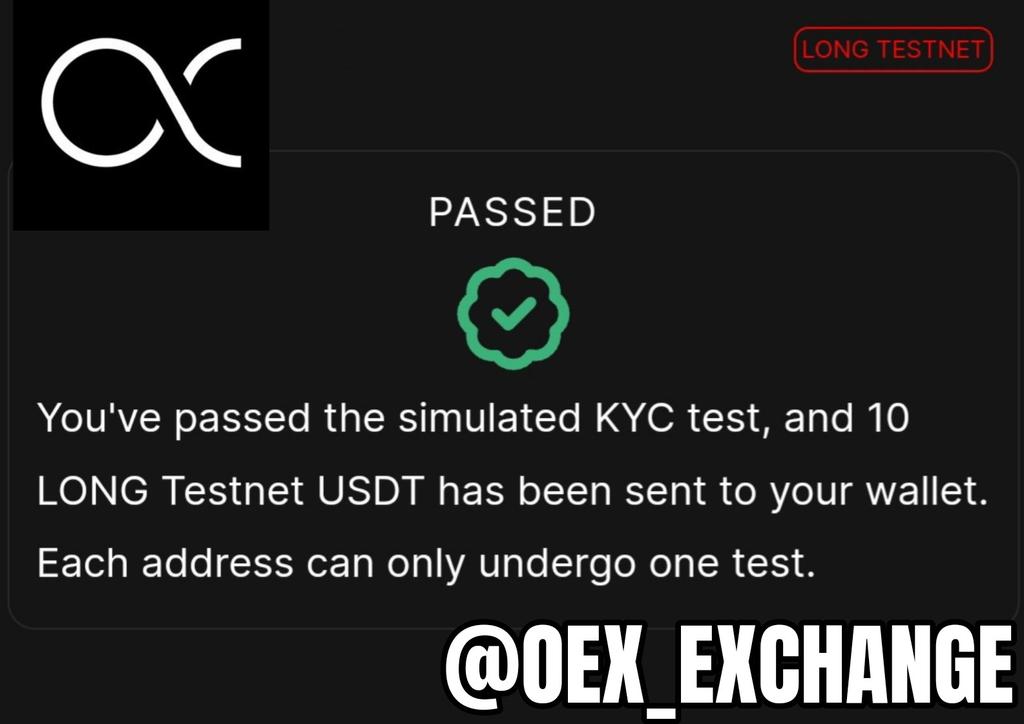 Openoex's tweet photo. ♾️ $OEX UPDATE ♾️
Have you tried the OpenEX long testnet test quiz for KYC?
Please try it!
➡️https://t.co/8FqWmaIAuu
and share your experience below in the comments
❤️Like | 🔄Retweet | ✅️Follow
#OpenEX #SatoshiApp #CORE #Agiex #LongTestnet https://t.co/iNKabAlnuK