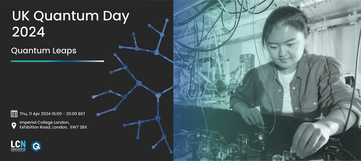 Do you have tickets our #QuantumDay celebration?  

Join us and @LondonNanotech to discover more about the latest advances in Quantum Engineering, Science and Technology.

📆 Thursday 11 April 
⏰ 16:00 - 20:00

Register for your your FREE ticket: ow.ly/bLPt50QWEt6