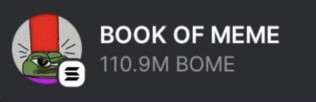 CryptoMafia420's tweet image. Giving away some $BOME 🐸📕

Drop your $SOL wallets, RT &amp;amp; follow 🔔

~ 24 hours only ⏰