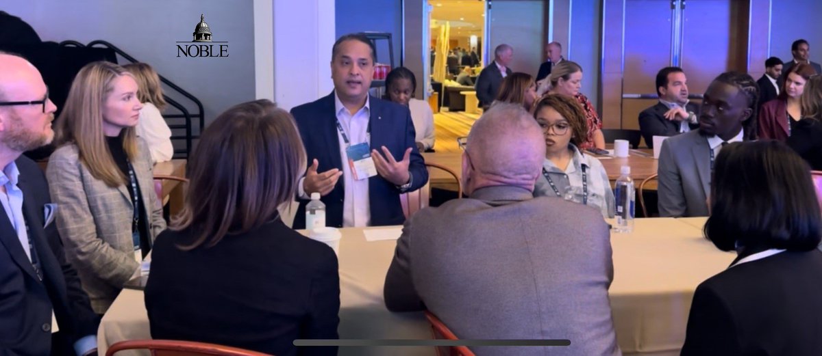 Noble's Adi Bhoopathy helped moderate The TABLE at the @HunterHotelConf, bringing together next generation of industry leaders to engage in meaningful conversations that influence, inspire, and innovate within our industry. #TheTable #HunterConference #HHIC2024 #hospitality