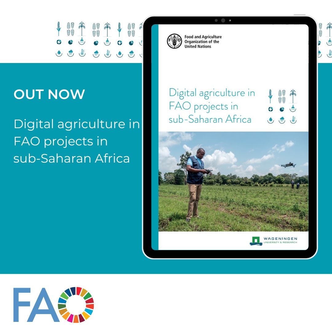 Interested in #DigitalAgriculture?

Check out our new publication on digital agriculture in FAO projects in sub-Saharan Africa.  

Download now: doi.org/10.4060/cc9850… 

#D4Ag #agritech #agribusiness #smartfarming