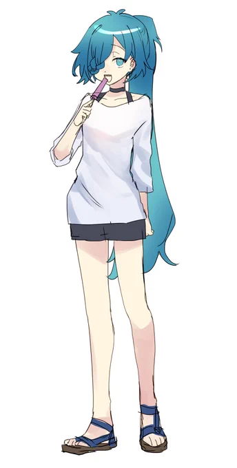 雪風の夏服描いてた～けど普通に間に合わなかったので供養 