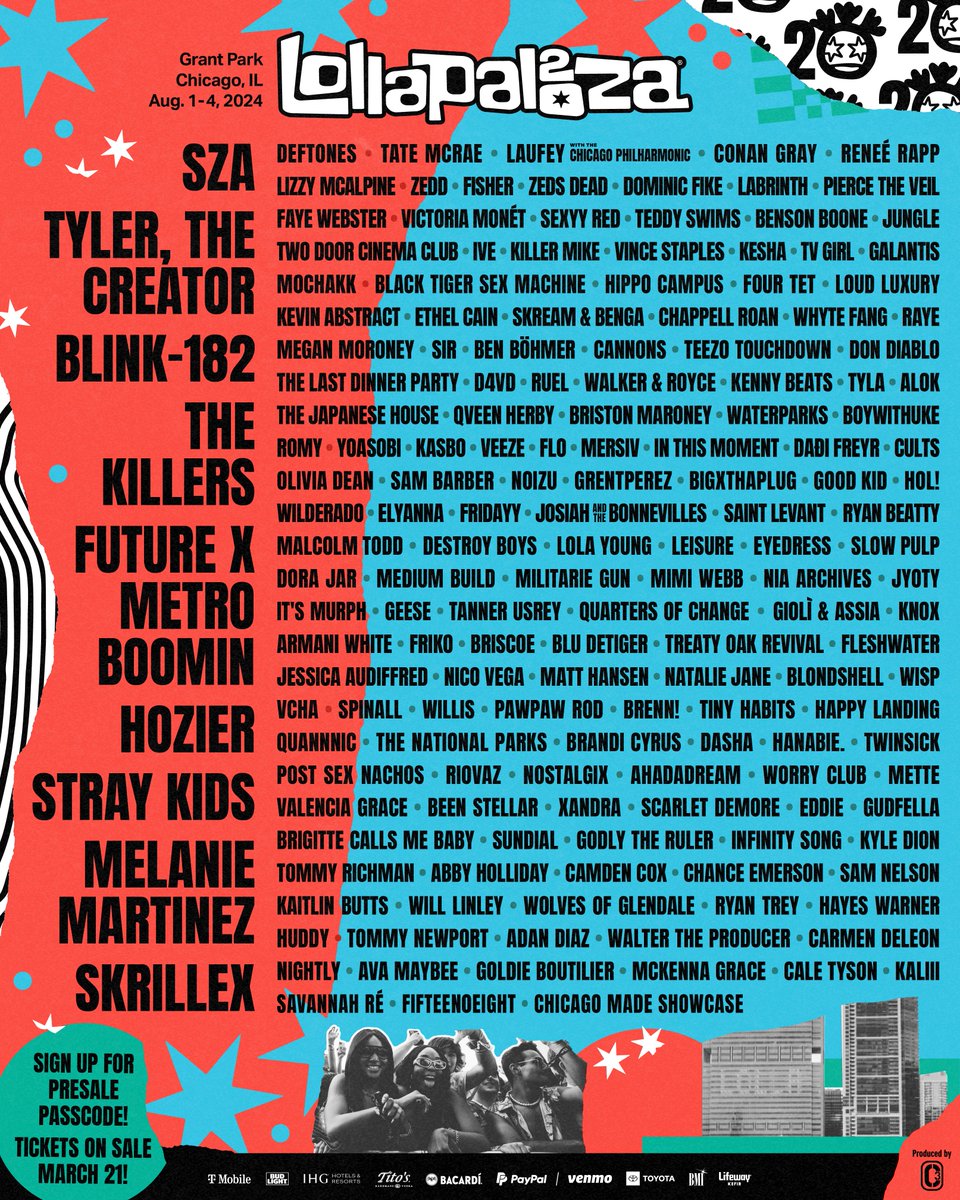 SCREAMING! My first ever show in Chicago and its at the ICONIC @lollapalooza 🤯Never in my wildest dreams did i ever think i'd get to play here, and holy f*** it's actually happening! Sign up now for a presale passcode to secure your 4-Day Tickets: lollapalooza.com #Lolla