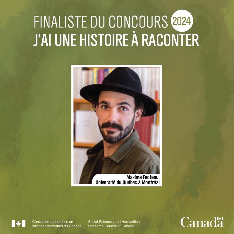 CRSH_SSHRC's tweet photo. ⭐Applaudissons les prochains finalistes du concours J’ai une histoire à raconter! #RécitCRSH

Allison Balabuch @uvic @AllisonBalabuch
Danielle Cruise @uOttawa
Amanda Dickson @UCalgary @traveloutdoorsy
Maxime Fecteau @UQAM

Découvrez leurs histoires : https://t.co/08gwlDt9SF