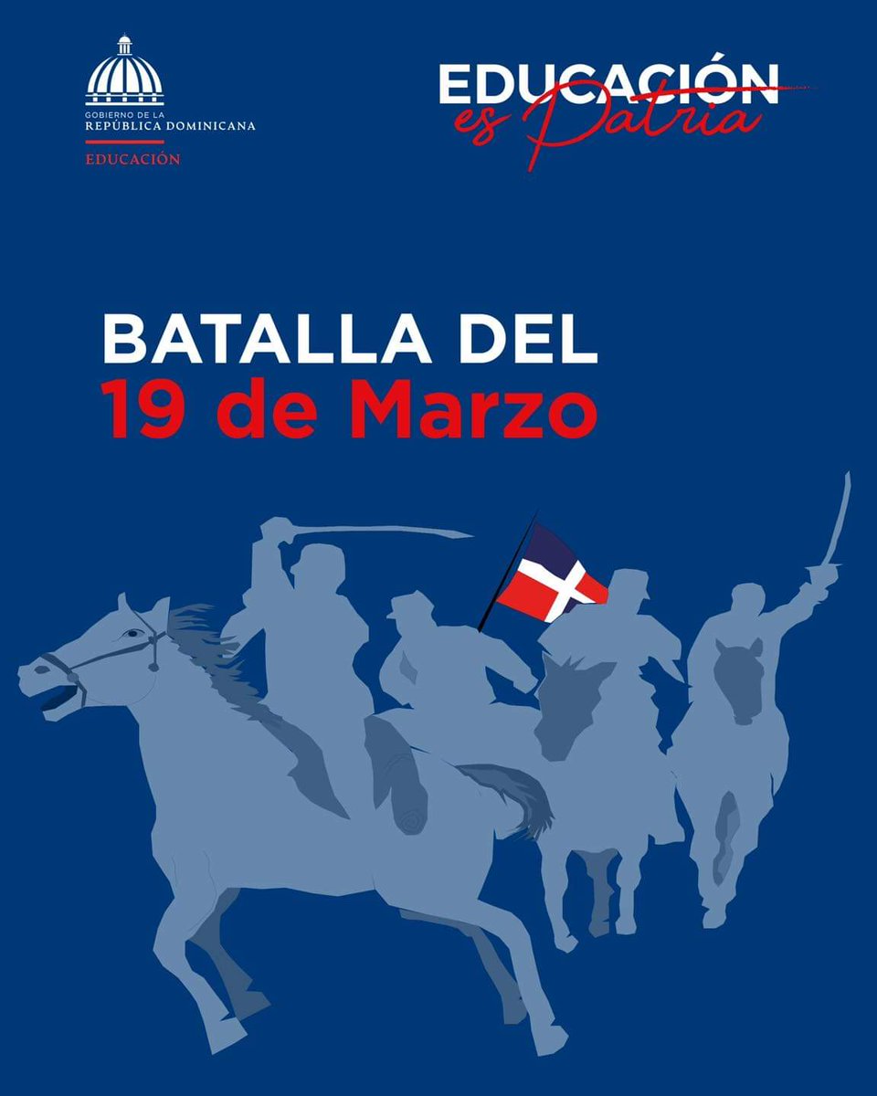 Arribamos al 180 aniversario de la batalla 💪 que simboliza la lucha y permanencia de la Independencia Nacional en la región sur.
 
Azua fue el escenario donde dominicanos🇩🇴 mostraron que lo darían todo por evitar el regreso de la ocupación en contra de la nación.