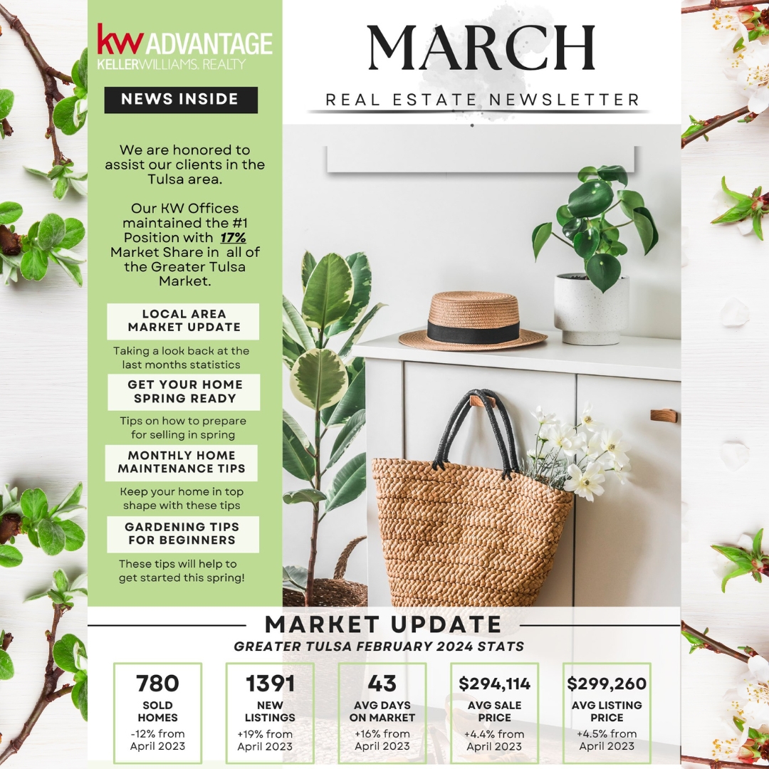 jul_910's tweet photo. Our KW Newsletter is out! Great information including gardening tips for beginners, get your home ready for selling in spring, and monthly home maintenance tips.

Also check out the latest housing market stats! If you have any real estate questions, I have answers! https://t.co/CRCUACSJBd