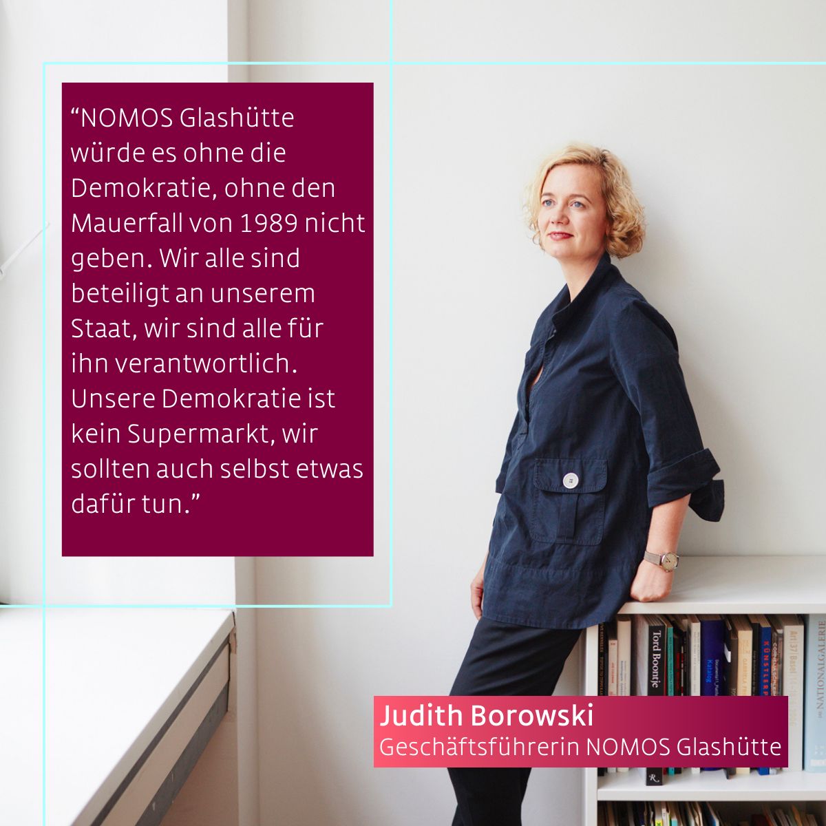 Judith Borowski ist überzeugt, dass Unternehmerinnen & Unternehmer nicht nur bei Themen wie Steuern & Subventionen politisch aktiv sein sollten, sondern dass sie auch eine gesamtgesellschaftliche #Verantwortung tragen. Als Geschäftsführerin von NOMOS Glashütte hat sie maßgeblich…