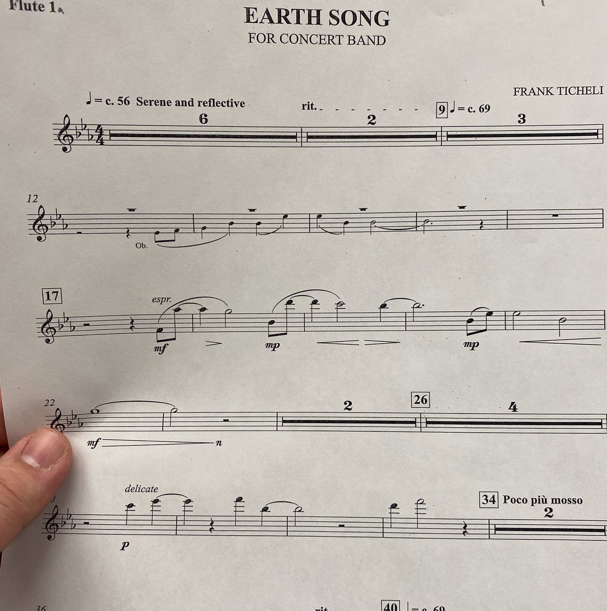 Komaniecki_R's tweet photo. Just found this music strewn around and decided to spontaneously sightread measures 1-11, did it perfectly on my first try. Nice to know I still got it https://t.co/JECLMAJ9JR