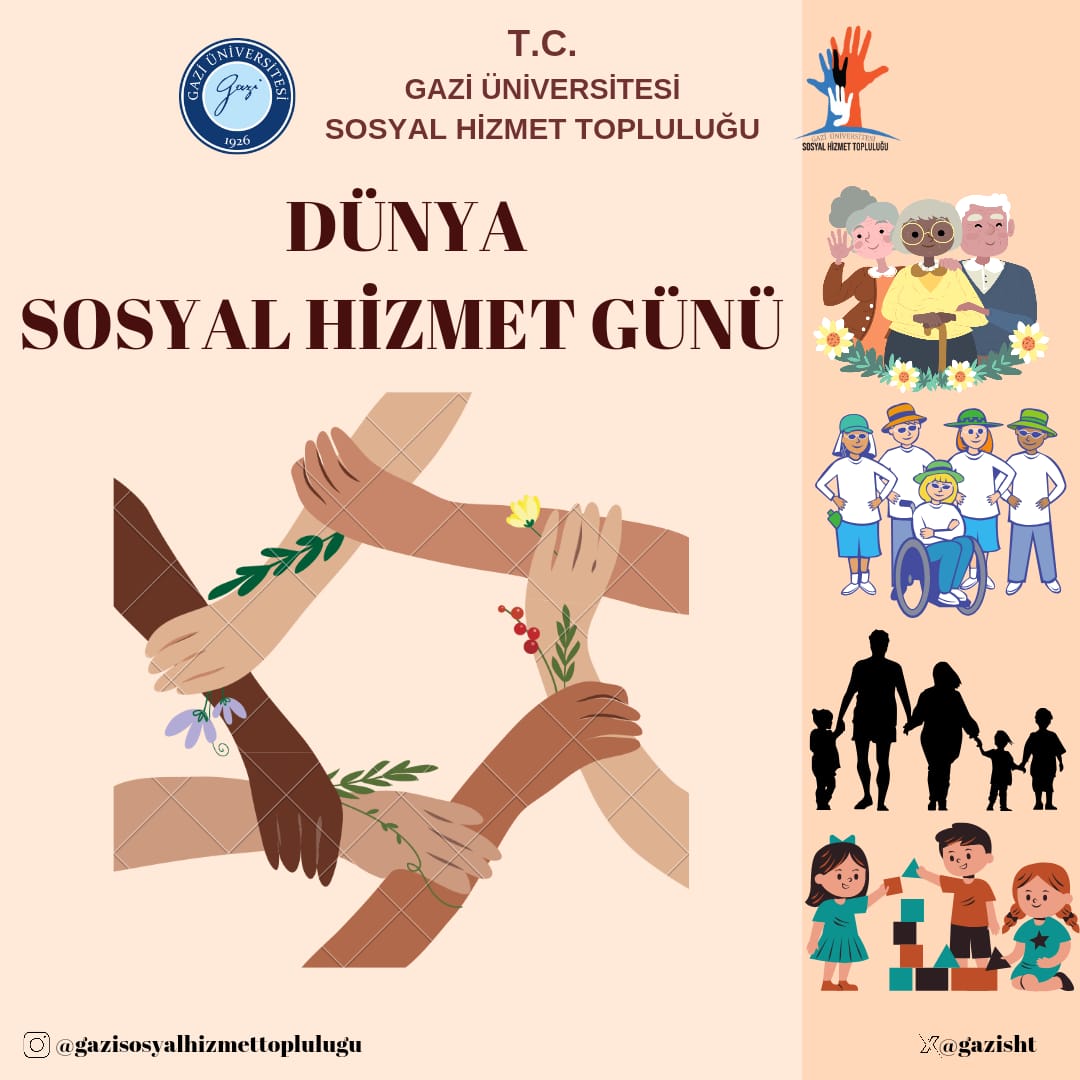 Tüm dünyanın refahı için çalışan sosyal hizmet uzmanlarının, Dünya Sosyal Hizmet Günü Kutlu olsun.
#dünyasosyalhizmetgünü
#sosyalhizmet