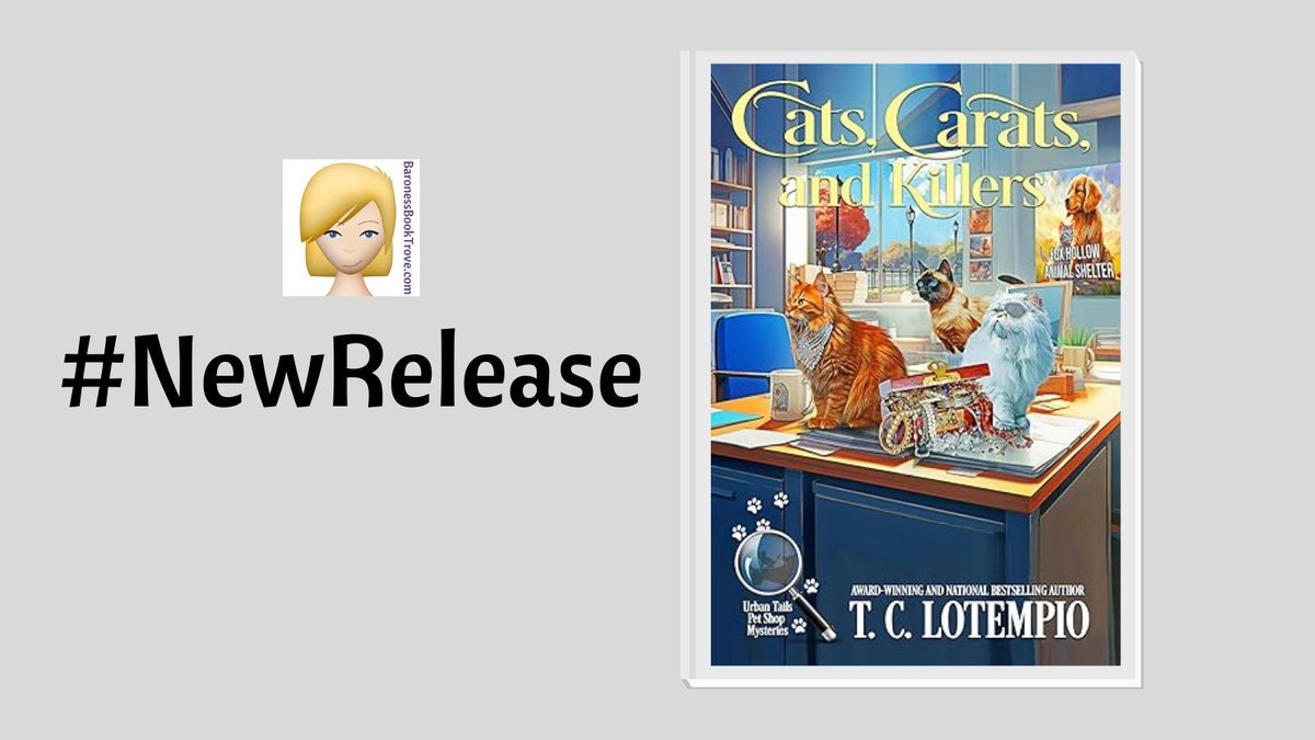 Hi! Here’s an awesome new cozy animal mystery called CATS, CARATS, AND KILLERS by Toni LoTempio is available now and it is the 4th book in the Urban Tails Pet Shop Mysteries series!
#cozyanimalmystery #UrbanTailsPetShopMysteries #newrelease #booklover #bookdragons #bookaholic