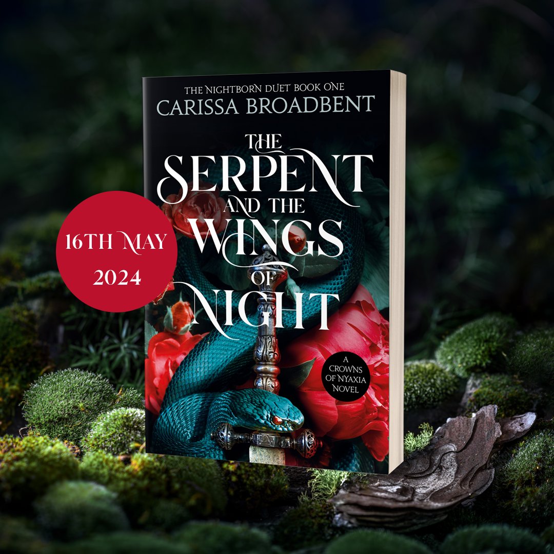 CarissaNasyra's tweet photo. t's a big week for announcements and I'm loving it! I'm so excited to share the paperback cover of The Serpent &amp; the Wings of Night (UK edition) with you all. Out on 16th May and it's available to pre-order now: https://t.co/cvEvrTV7or https://t.co/9BBf0ksxgp