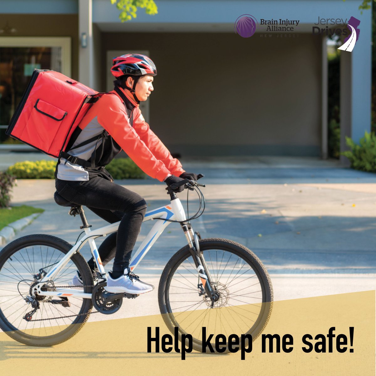 Keep your eyes on the roads and help ensure a safe journey for valued delivery workers.
#BikeSafetyAwareness
#JerseyDrives

Please email all comments to CHPDSocialMedia@cherryhillpolice.com

#CherryHillPD