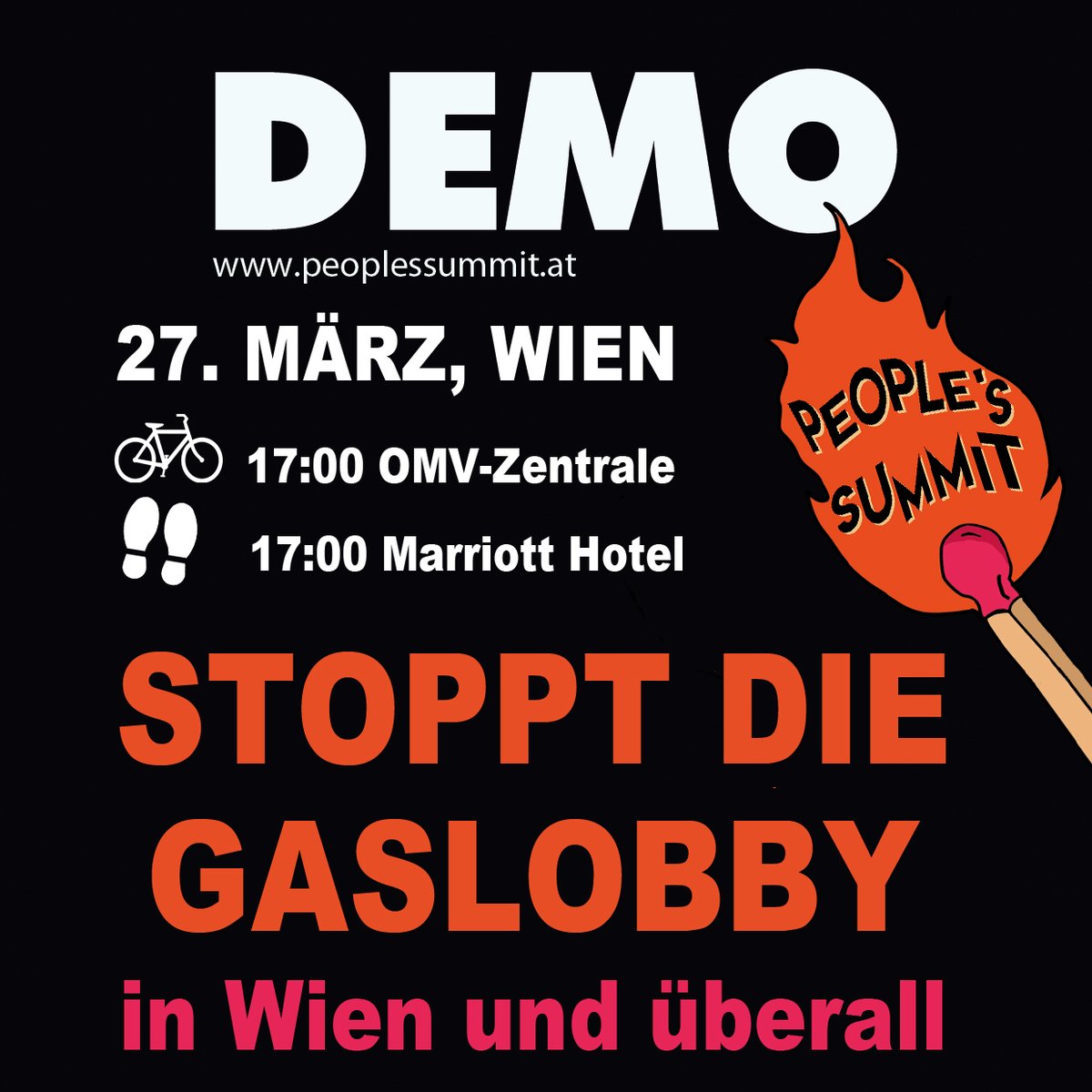 ✊🏼Together against the gas lobby - in Vienna & everywhere ✊🏼 The #gasconference is postponed: there will be no backroom deals in Vienna this spring! Our protests continue: against fossil fuel deals, against record profits with gas and for a real democratic energy transition!