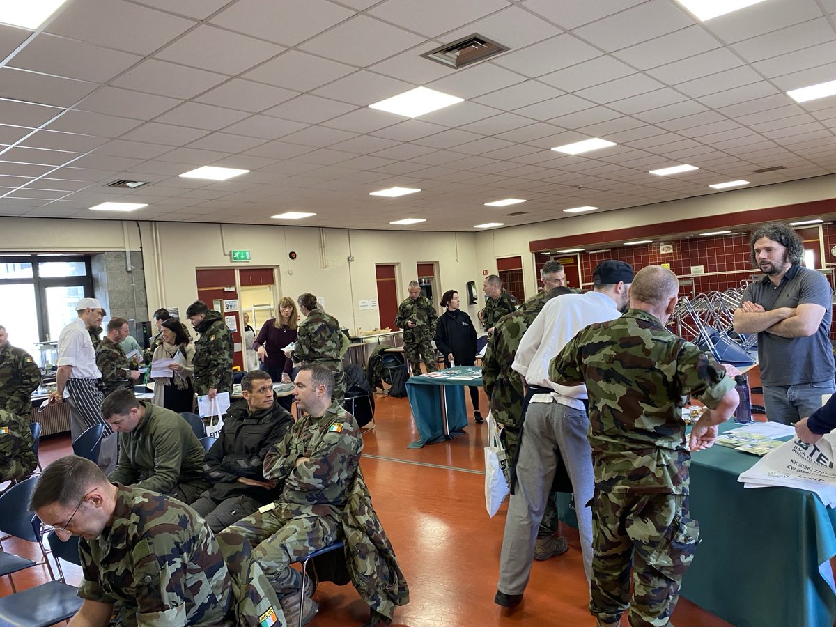 KCETB_QA's tweet photo. Full house in Kilkenny Defence Forces Barracks today. Presenting ⁦@KCETB_FET⁩ pathways to those present ⁦@SOLASFET⁩ https://t.co/LX0tabacwH