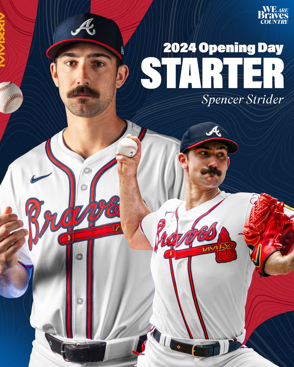 Your 2024 Opening Day Starter: Spencer Strider. #BravesCountry