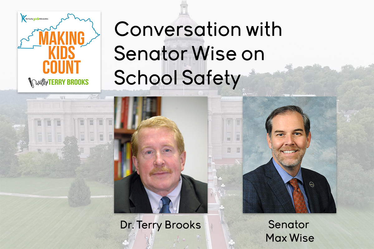 KYYouth's tweet photo. NEW #MakingKidsCountPodcast episode๐๏ธ Terry Brooks speaks w/ state Senator @maxwellwise to discuss #KYGA24's school safety efforts since 2019 & components of SB 2 of 2024.
Tune in: https://t.co/AGZDqsaDib https://t.co/TLlAb3OUXM