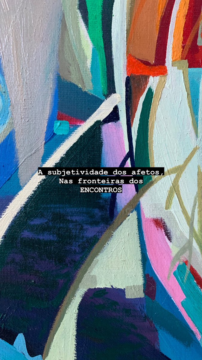 Fronteiras como encontros/partilhas, e não como limites. É sentir, afetar e ser afetado.
