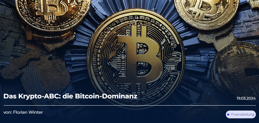 HKCMNews's tweet photo. Das #Krypto-ABC: die #Bitcoin-Dominanz

Hier geht's zum Artikel: 
https://t.co/77K3fkAbvM