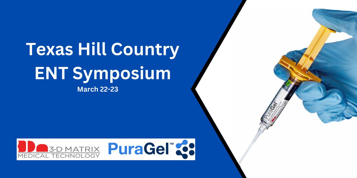 Make sure to stop by our #PuraGel booth this weekend at the Texas Hill Country ENT Symposium. We would love to talk to you and answer any questions you have about PuraGel! #TexasHillCountry #TexasHillCountryENTSymposium #ENT #entcare