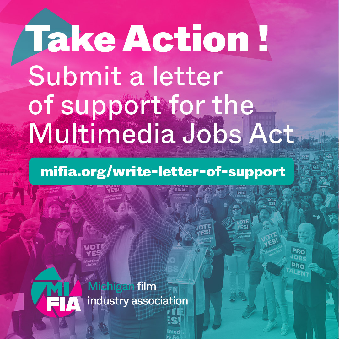 The future of Michigan's creative and economic landscape is on the line! The Michigan Multimedia Jobs Act is nearing a crucial House Committee vote. Show your support by submitting a letter of support. mifia.org/write-letter-o…

#MMJA #MultimediaJobsAct #MichiganFilmIndustry #MiFIA