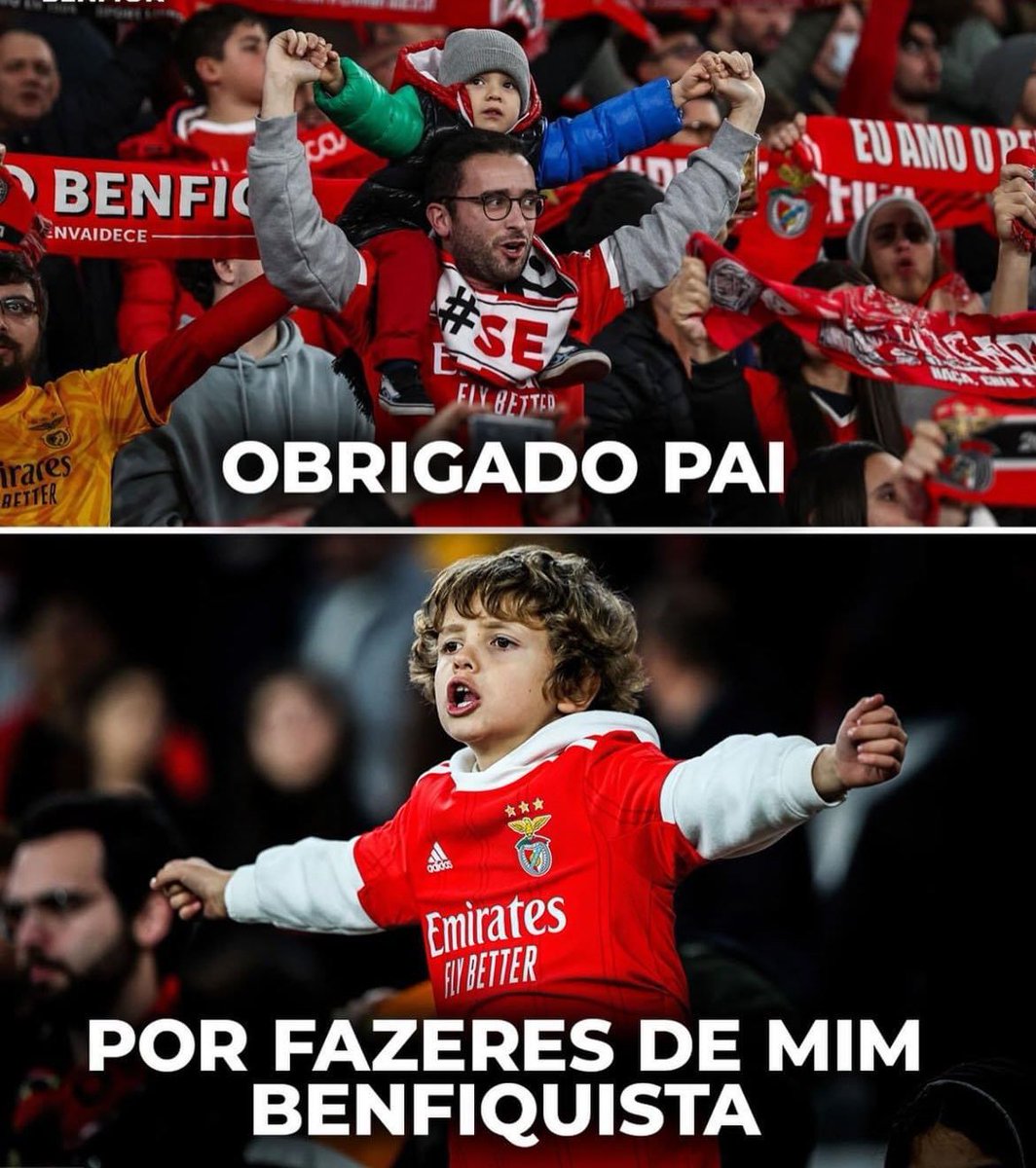 Bom dia família benfiquista, feliz dia do pai 💪🏼