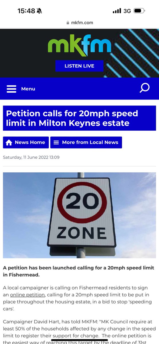 One person’s “unwanted” is another person’s right to safety or clean air, as this year alone SIX petitions for 20mph zones in MK from Conservatives show. The language of “being on the side of drivers” is a last dying gasp after 14 years of failure nationally and locally.