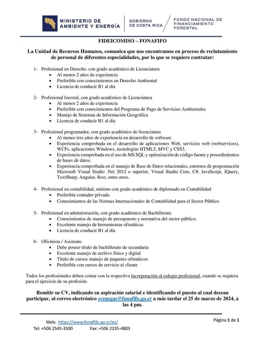 Fondo Nacional de Financiamiento Forestal tweet media