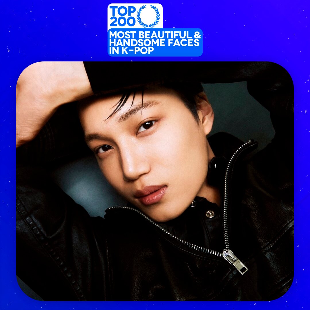 TOP100KPOP's tweet photo. KAI (#EXO) is being nominee in the TOP 200 – Most Beautiful &amp; Handsome Faces in K-POP!

🔗 VOTE: https://t.co/cOkbNgpF3S https://t.co/Q2z072H0cA