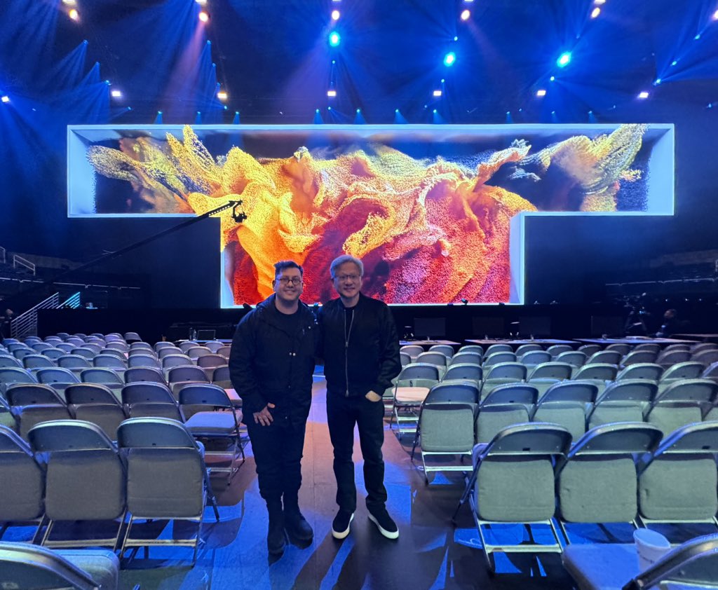 Thank you <a href="/nvidia/">NVIDIA</a> ! Thank you Jensen Huang! — Large Nature Model : Living Art / Realtime AI Data Sculpture. 20M x 40M , 16K resolution. Custom software, hardware!