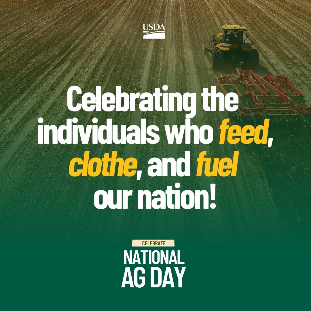 In every state, every time of the day, and at many events we've played on tour, I've had the privilege of seeing so many in the agriculture industry hard at work to keep us strong. To all of my friends in the industry, we acknowledge  and appreciate you. ♥️ #NationalAgDay