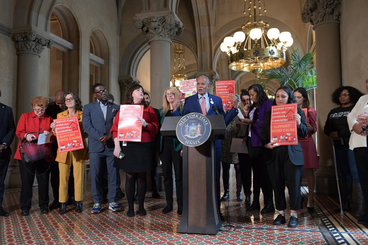 SenatorRJackson's tweet photo. Every New Yorker deserves a safe home. Protecting rent laws &amp; passing Good Cause Eviction protections isn't just policy—it's safeguarding our communities' fabric. 

It's time to act swiftly and decisively to secure this fundamental right for all. Let's get it done this session! https://t.co/tjIKpnJWHD