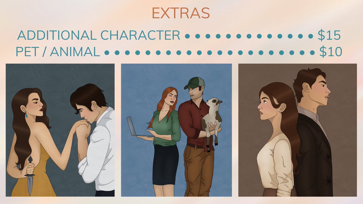 I’M OFFICIALLY OPEN FOR COMMISSIONS!

Info below 🥰 I’m so excited to bring all your lovely characters to life!!!