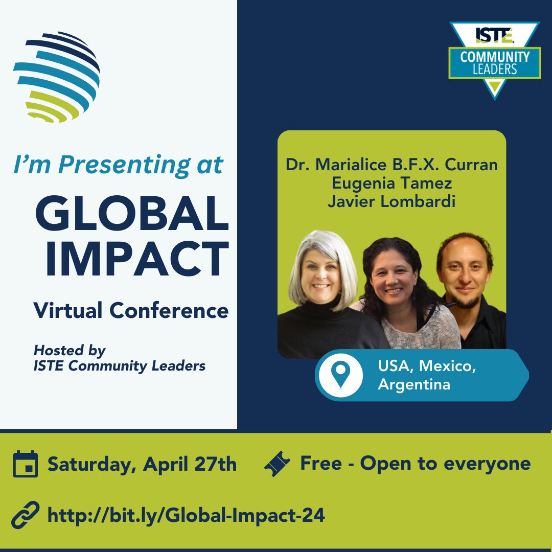 We are excited to present @LearnWithMundo in English, Spanish & Portuguese hosted by @ISTEcommunity Global IMPACT Virtual Conference on April 27

Register to join us: bit.ly/Global-Impact-… 

#ISTEGlobal #LearnWithMundo #AIforGood #AIforEDU #GenAI #UseTech4Good #DigCitIMPACT 🌀