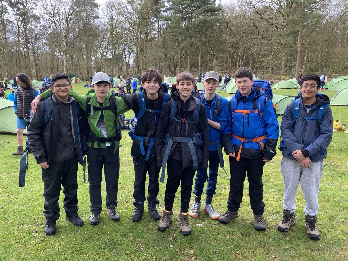 Well done to 149 x Year 9 students who completed their Bronze DofE practice this weekend. It was their first expedition, and the weather wasn't great for them, but they all seemed to have a great time and did really well in their navigation, campsite cooking and survival skills!