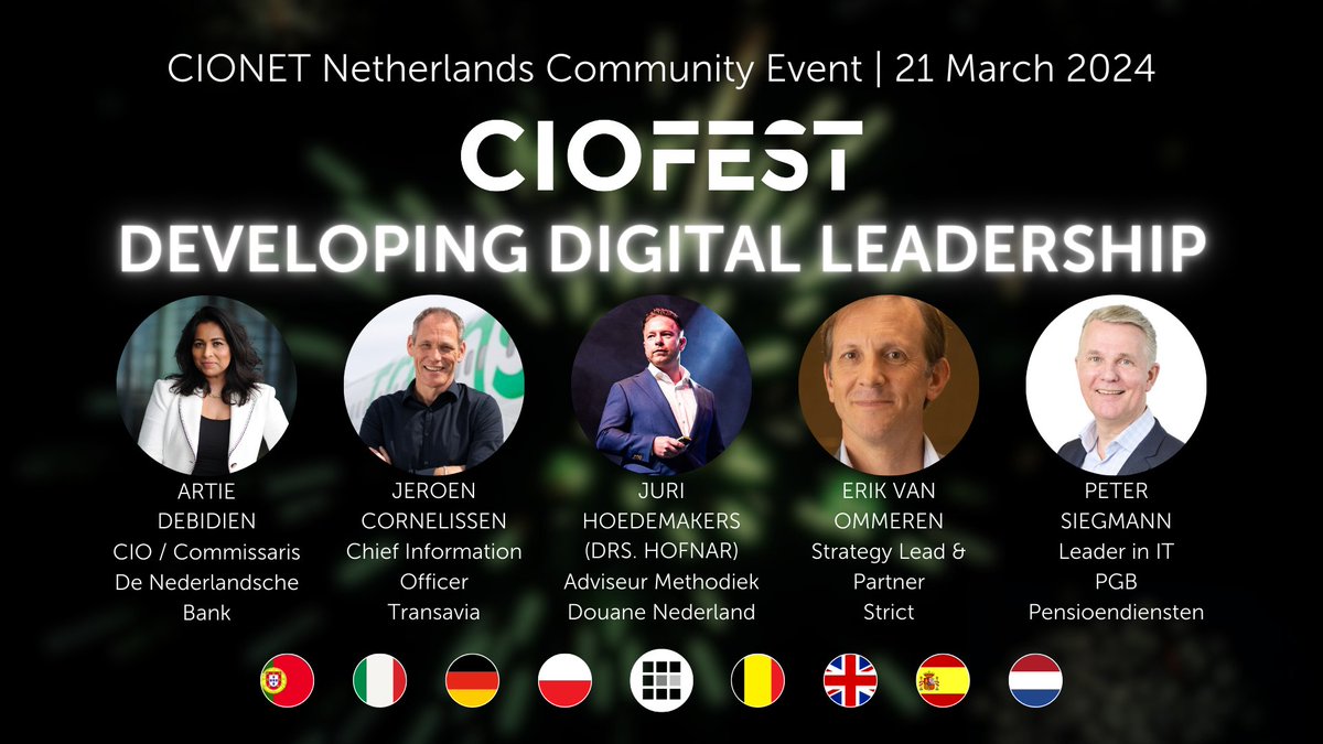 If you're a CIONET Member in the Netherlands, make sure you join our community at the in-person CIOFEST event! If you still haven't registered, it's your last chance: ciofest.com!