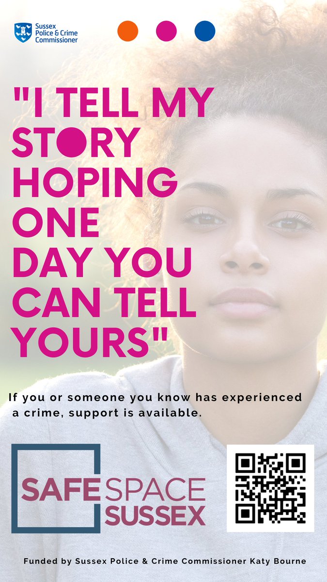 If you have been a victim of crime, you can get help through the ow.ly/F89u50QWwhn website. There are people out there who want to help you, because #YourStoryMatters #SafeSpaceSussex @sussexpcc