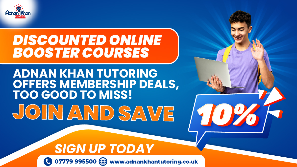 Enjoy online #boostercourses with #AdnanKhanTutoring, offering #membershipplans you may not find elsewhere. Join now and enjoy a fantastic 10% savings!
Book Your Plan At adnankhantutoring.co.uk/book-assessmen…
#discountoffer #onlinecourses #EducationSavings #OnlineLearning #JoinNow