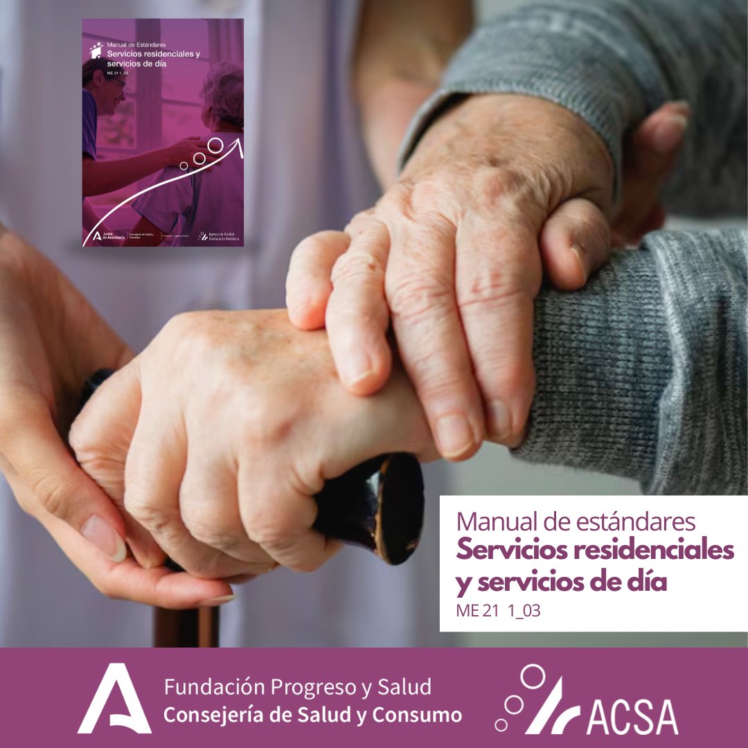 🔔Nuevo manual de estándares Servicios Residenciales y Servicios de día

✅Nueva estructura
➕Más accesible
➖Menor número de estándares
💡Con foco en: gestión del centro, planificación de la atención y cultura de la mejora continua

💻Puedes verlo en acortar.link/EKBWW4