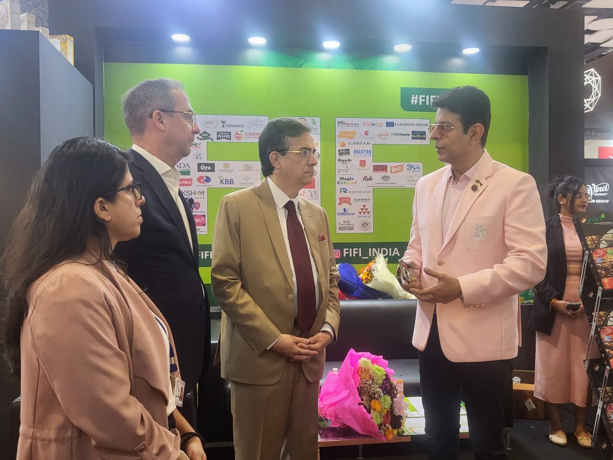 IFCCI1's tweet photo. @IFCCI &amp; @businessfrance organized the French Pavilion at AAHAR 2024 in New Delhi. Inaugurated by H.E. Mr. Thierry MATHOU, Ambassador of France to India, the pavilion aimed to bring greater visibility to French companies and increase their business prospects. 
#ifcci https://t.co/Zkni0V45nW