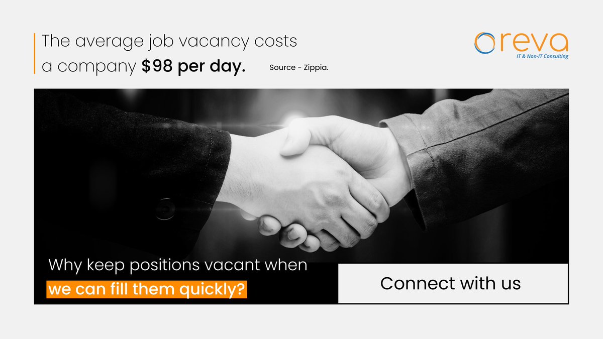 OrevaTechnolog1's tweet photo. Tired of vacant positions draining your resources? Why let valuable roles sit idle when we can fill them quickly? Let's connect to find the right talent.

https://t.co/qk7mnO5fuN

#hiringfast #immediatehiring #righttalent #talentsolutions https://t.co/Hg2Z5SOOnw