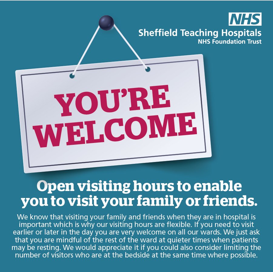 Visiting someone in our hospitals? Our wards offer opening visiting hours so that you can visit earlier or later in the day.
