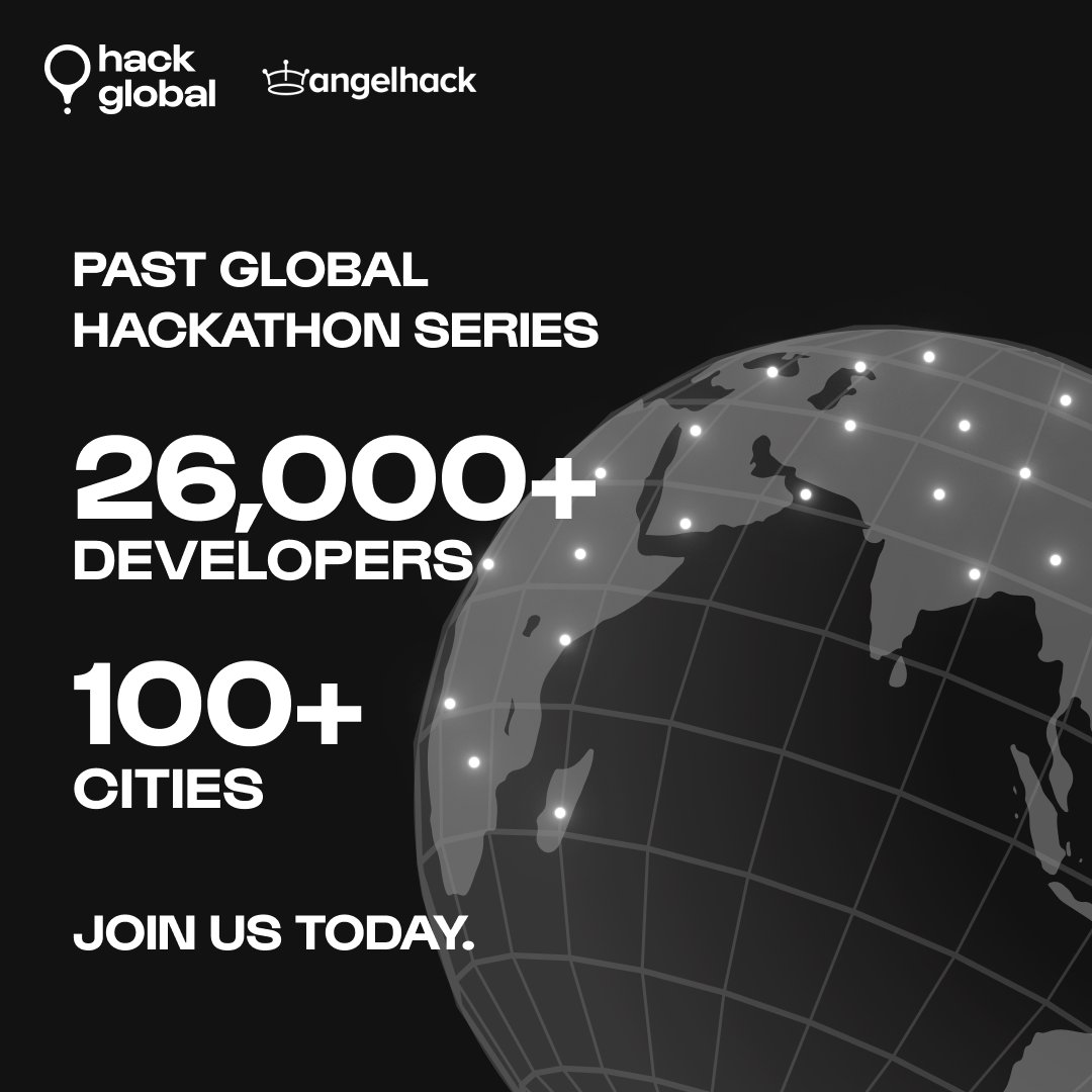 AngelHack's tweet photo. In the previous 12 runs of #TheGlobalHackathonSeries, we visited 100+ cities — amassing over 26,000+ sign-ups!
As we gear up for our 13th run, we're hitting the road again, visiting 9 cities this time.
Join us on this epic journey #hackglobal ➡️ https://t.co/yNNLyEcOk6 https://t.co/t2CPSwiHrd