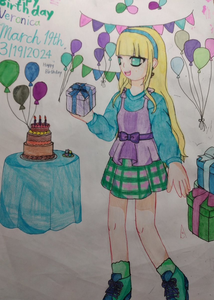 Happy Birthday Veronica!!💜💙

Veronica is an OC from Sunstar/Mr Danil/@DanilSGRStar
#fanart #drawing #veronica #danilsunstar #sunstar #danil #sunstarflipline #mrdanil #blondehair #purpleeyeshadow #happybirthday #march19th