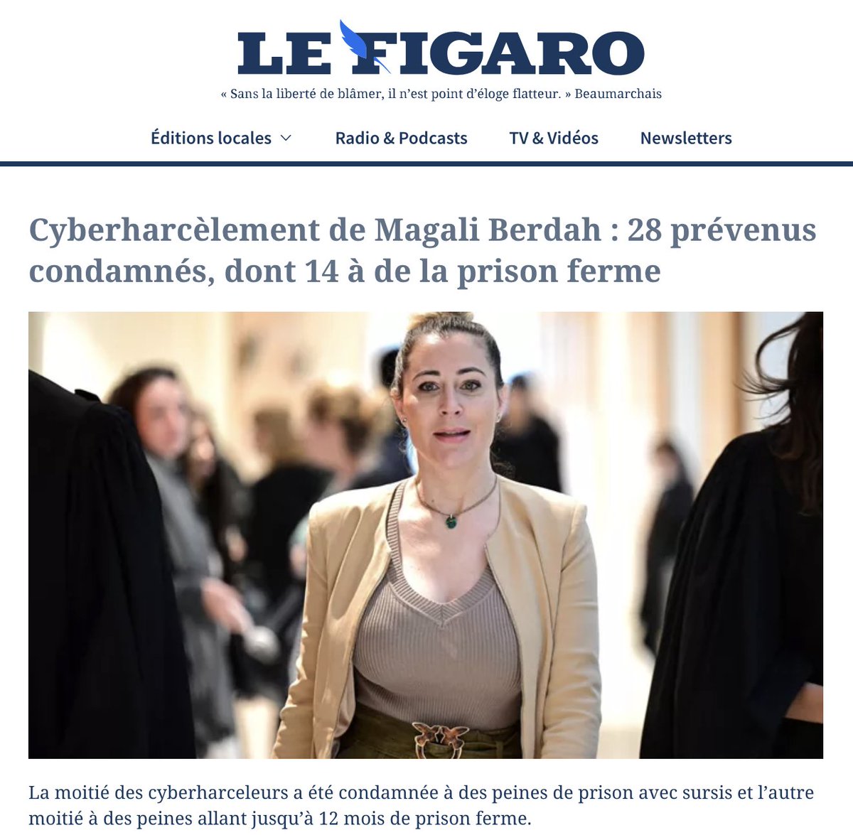 Magali Berdah, délinquante, est une proche amie de Brigitte Macron et de la trafiquante et proxénète Mimi Marchand piliers de la campagne people des Macron.

Elle est celle qui a monté les campagnes d'influence des Macron, d'Attal, etc.

Grégory Weil et Aline Olié sont les chefs