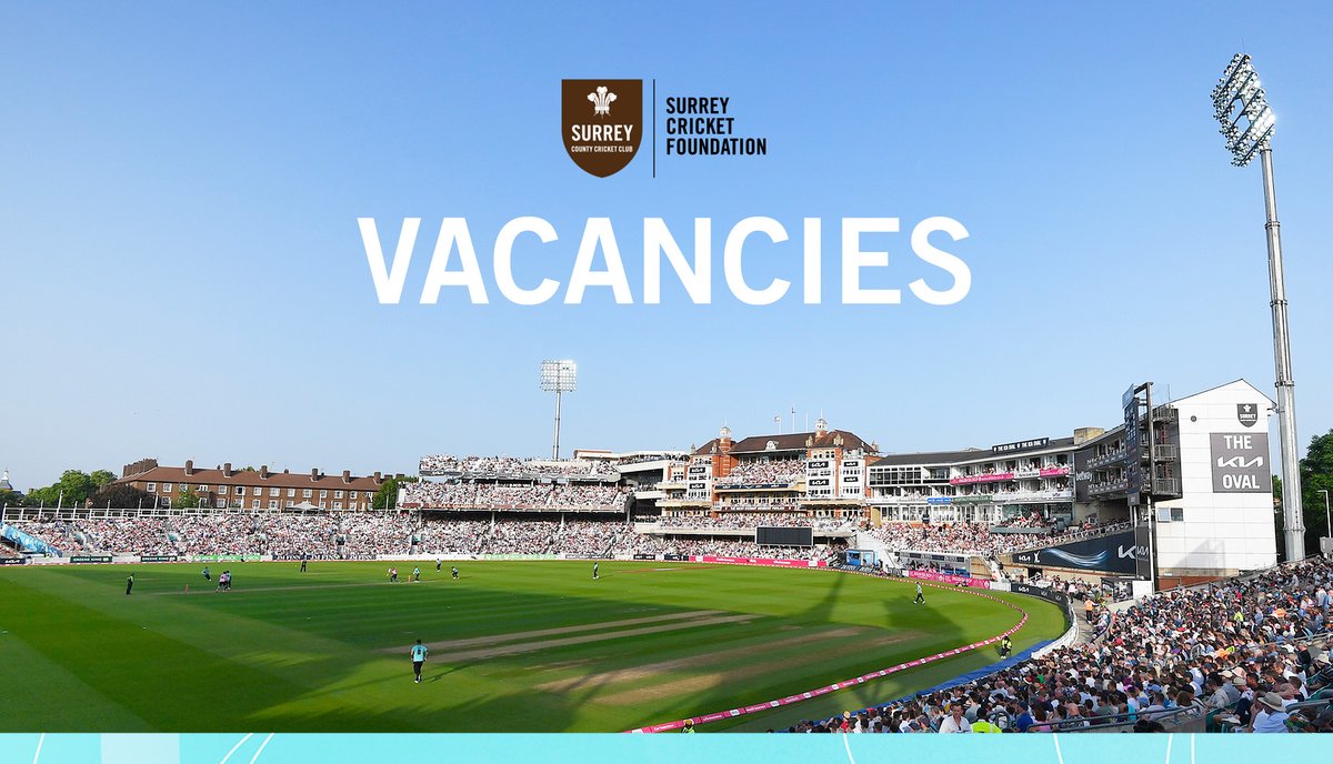 We currently have two vacancies within the Foundation team! 🏏 Cricket Participation Coordinator: apply.workable.com/surrey-cricket… Closing date 26th March at 9am. 🏏 Inclusion & Diversity Officer: apply.workable.com/surrey-cricket… Closing date 2nd April at 9am.