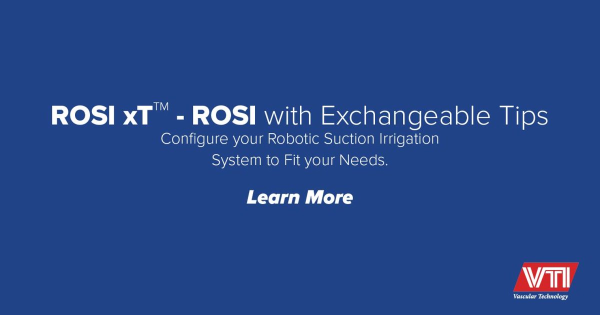 Attention surgeons! Don't be limited by the use of traditional, rigid laparoscopic suction irrigation (S/I) systems in your robotic procedures. Learn how ROSI with Exchangeable Tips can help add flexibility to your OR procedures. m16.social/3XwmA5V #VTI #ROSI