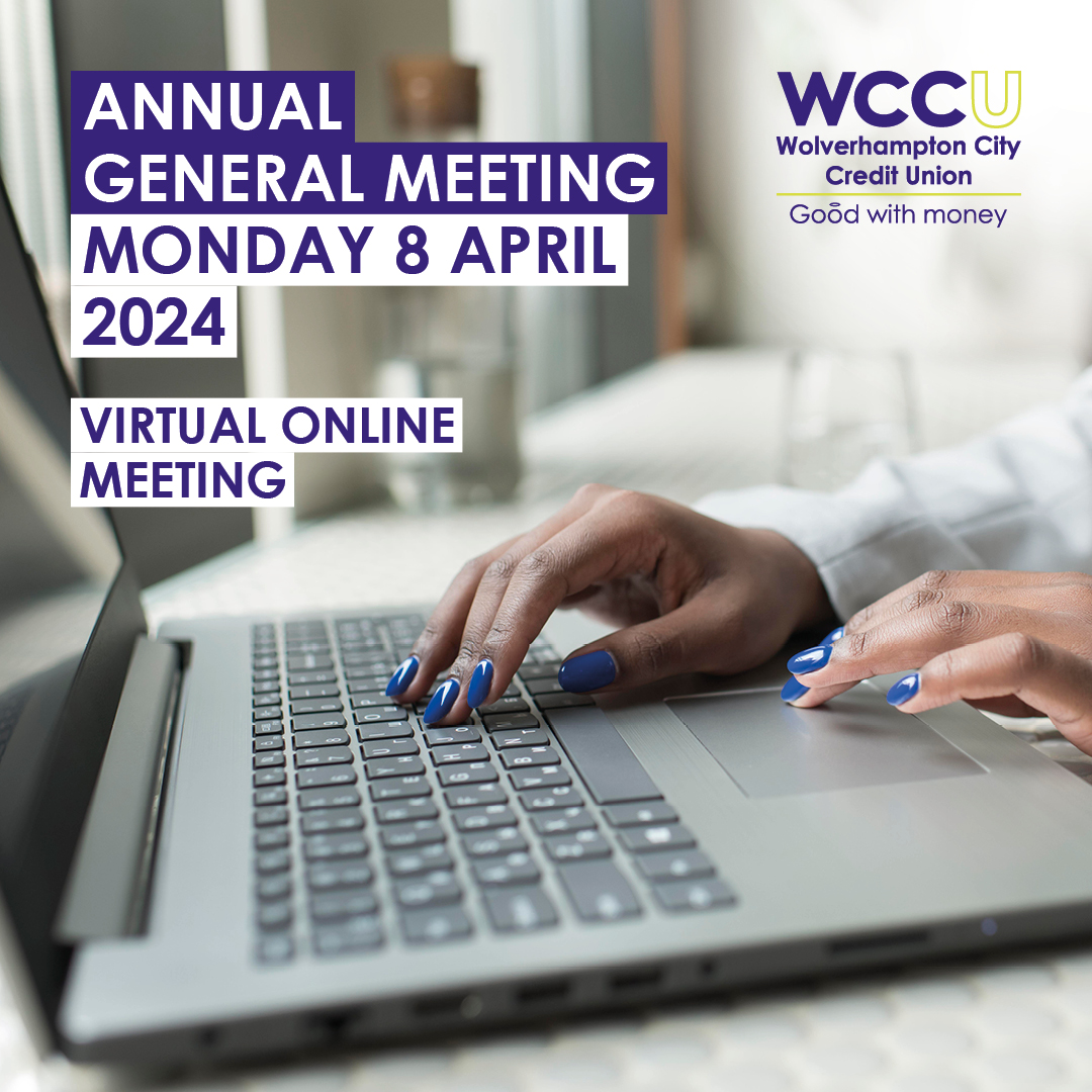 We are pleased to invite our members to this year’s WCCU Annual General Meeting being held on Monday 8 April 2024, at 5.30pm. Please click the link below to register: zoom.us/meeting/regist… #WCCULAGM2024 #SaveMoreIn2024 #Savings #Loans #CreditUnion #WCCU #WV #Wolverhampton