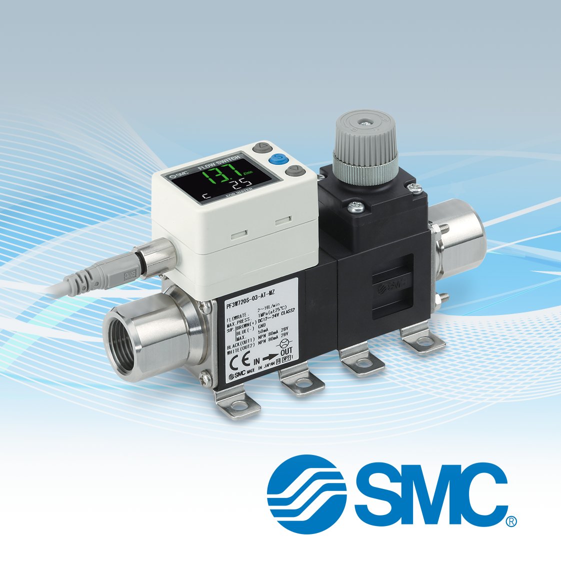 SMCCorporation's tweet image. Series PF3W7-L digital #FlowSensor constantly monitors water or #coolant flow. "L" models are #IO-Link compatible.
Check it out at ow.ly/o1jj50QQk7V