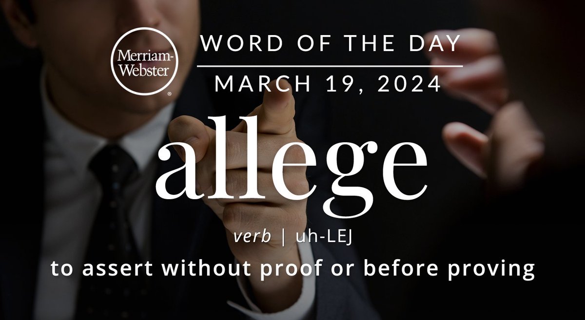 The #WordOfTheDay is 